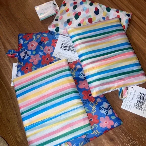 FINAL DROP🚨 NWOT reusable striped bag grocery bag farmers market carry all bag - Picture 2 of 4